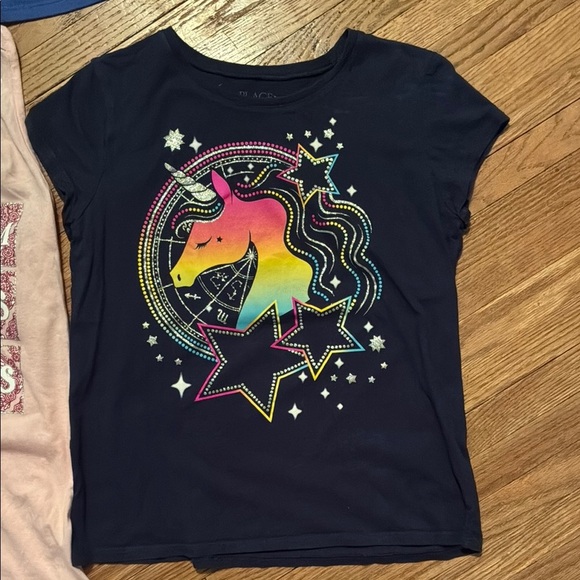 Place Unicorn Graphic Tees - Blue, Green, Pink, Purple, Black - Picture 7 of 15